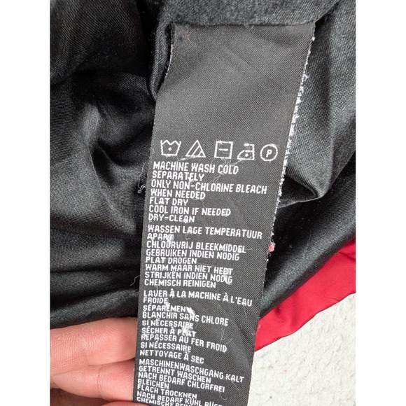 Harley Davidson Jacket Womens Tall Large Red Down Puffer Zip Riding Coat - Picture 9 of 13